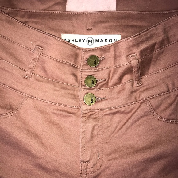 Ashley Mason | Mid Rise Pink Jeans - Picture 4 of 4